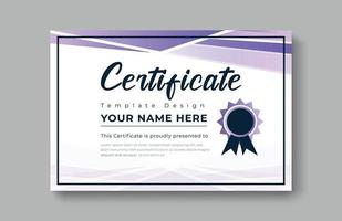 Modern abstract certificate appreciation achievement template award achievement clean creative certificates recognition excellence certificate border completion elegant certificate design template vector