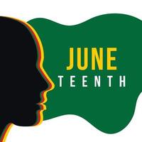 juneteenth freedom day june 19, emancipation day celebrated Poster, greeting card, banner and background juneteenth concept vector