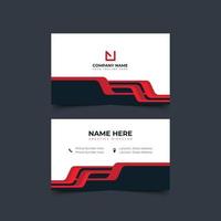 Modern Business card Creative Red  style layout clean visiting card, abstract elegant clean colorful minimal professional corporate company business cards template design vector