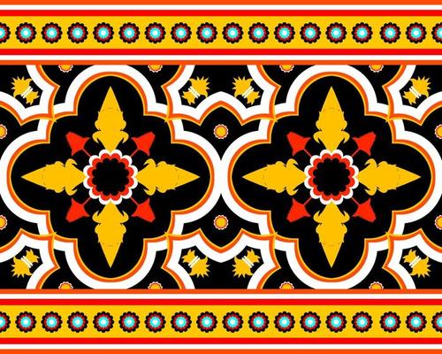 Oriental ethnic pattern traditional.Design for background,carpet,wallpaper,clothing,wrapping,fabric,Vector illustration.