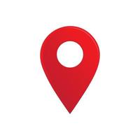 Location pin icon vector. Pin location icon design illustration. Location icon simple sign. vector