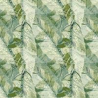 Camouflage seamless pattern. Abstract green army tropical background. vector