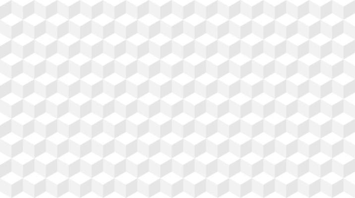 Gray cube geometric shape seamless pattern background. Vector illustration