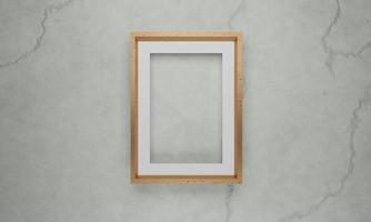 Abstract elegant 3D Background with wood frame photo