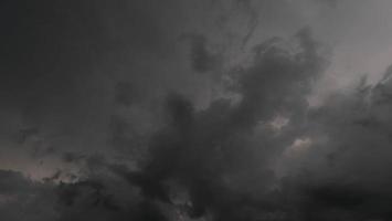 The dramatic dark sky and black clouds before the rain. Nature background photo