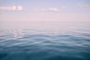 seascape view from the water. Travel, relaxation photo