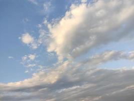 nature sky background cloudy The vast blue sky and clouds. blue sky background with tiny clouds nature. Free Photo