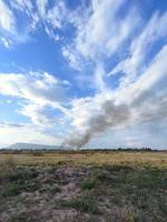 nature sky background cloudy The vast blue sky and clouds. blue sky background with tiny clouds nature. Free Photo