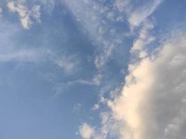 nature sky background cloudy The vast blue sky and clouds. blue sky background with tiny clouds nature. Free Photo