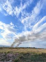 nature sky background cloudy The vast blue sky and clouds. blue sky background with tiny clouds nature. Free Photo