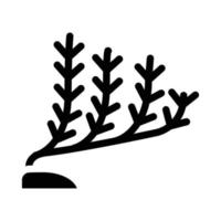 marine seaweed glyph icon vector illustration isolated