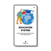 Education System For Teaching Pupil Teen Vector