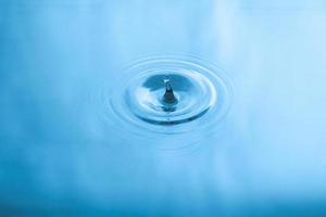 shapes on blue water surface, water drops, water surface, splashing water photo