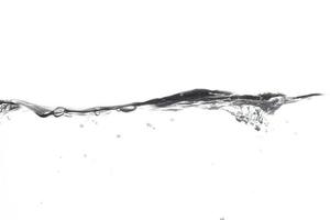 Splashing water surface with a white background photo