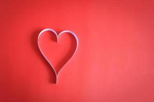 papel de corazón en el fondo de papel de arte rojo san valentín día de san valentín día de san valentín - imagen foto