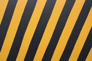 Black and yellow strip caution sign photo