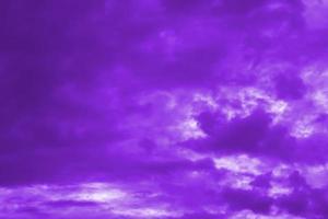 The sky is dyed purple photo