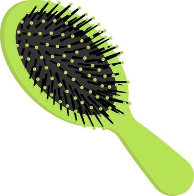 Hair brush vector illustration