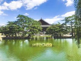 Seoul city, South Korea, 2021 - Small lake. Gyeongbokgung Palace photo