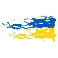 Ilustración de vector de bandera ucraniana. textura de colores azul y amarillo. corazón, amor por ucrania. salvar a ucrania