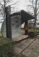 Bitburg, Germany - May 20 2022 Cozy and closed stop for urban transport in Germany photo