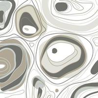 patrón de fondo de arte de línea abstracta con formas orgánicas de fideos en colores grises ilustración vectorial, diseño minimalista moderno. cartel abstracto de moda sobre fondo blanco. folleto de diseño creativo. vector