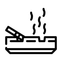 smoking smell line icon vector illustration line