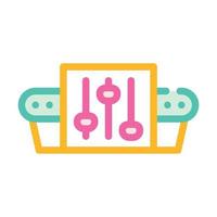 conveyor settings color icon vector illustration sign