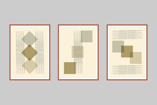 abstract modern wall art print collection