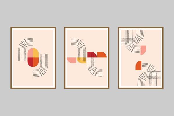 abstract modern wall art print collection