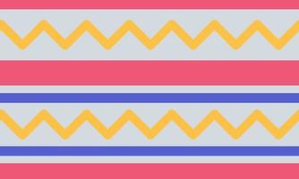 Seamless pattern background theme, color straight lines and pretty zigzag lines vector