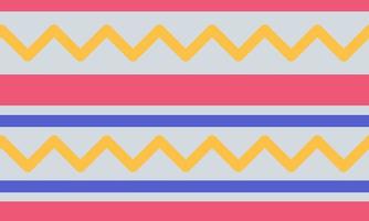 Seamless pattern background theme, color straight lines and pretty zigzag lines vector