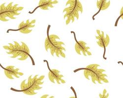 Fallen leaves are warm. seamless pattern. endless background vector