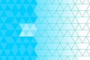 Half screen blue diamond background with nice triangle lines vector