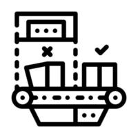 failure checking production line icon vector illustration