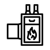 furnace equipment line icon vector illustration