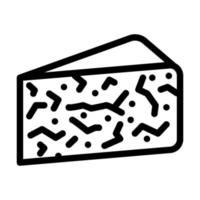 blue cheese line icon vector illustration