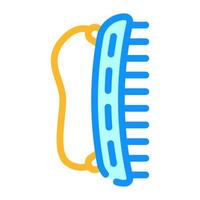 comb groomer color icon vector illustration color