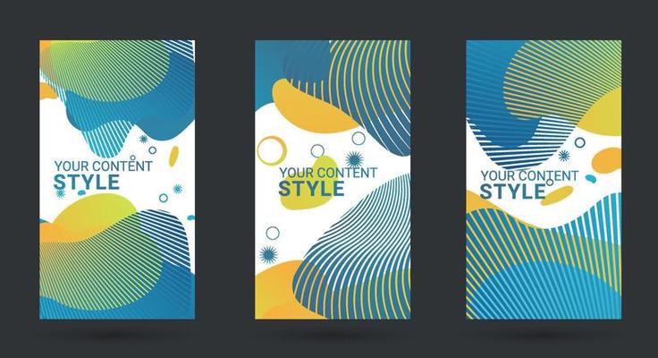 abstract colorful elements design style