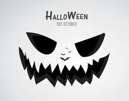 diseño de concepto de calabaza y halloween. vacaciones de halloween Todos los Santos vector