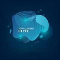 Set of abstract blue gradient elements design and Colorful template banner design with gradient color style template, vector, illustration vector