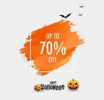 pumpkin and Halloween concept design. Halloween holiday. All Saints' Day vector