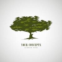 A Tree silhouettes sketch design on white background. Forest and park pines concepts, Vector isolated retro images nature illustration