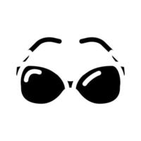 sunglasses accessory glyph icon vector illustration