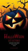 pumpkin and Halloween concept design. Halloween holiday. All Saints' Day vector