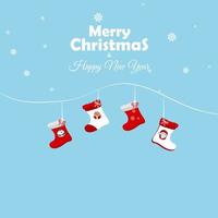 Merry Christmas special offer and SALE promotion with red Background banners vector