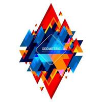 Colorful geometric background design and Liquid color background design. Fluid shapes composition style vector