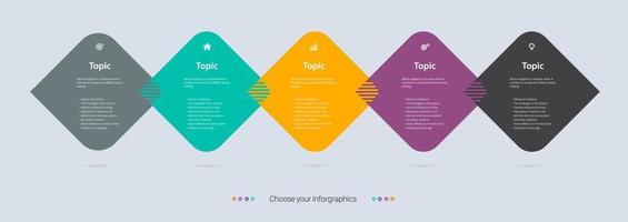 pasos de diseño de niveles de infografía para presentación y diseño de banners de opciones vector