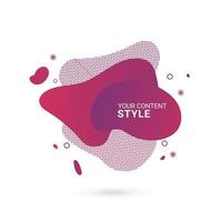 colorful set of Abstract modern graphic elements. Dynamical colored forms and line. Gradient abstract banners with flowing liquid shapes. Template for the design of a banner for presentation vector