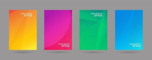 colorful set of Abstract modern graphic elements. Dynamical colored forms and line. Gradient abstract banners with flowing liquid shapes. Template for the design of a banner for presentation vector